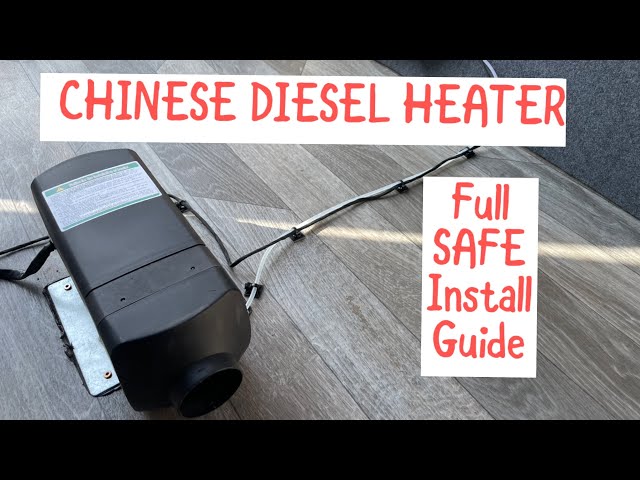 CHINESE DIESEL HEATER | Full night heater installation guide safe camper van  | how to install - YouTube