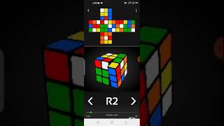 how to solve a cube from mobile app. very easy steps. from cube x app screenshot 2