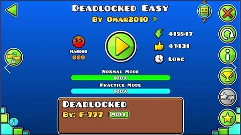 Geometry Dash -  Deadlocked Easy by Omar2010