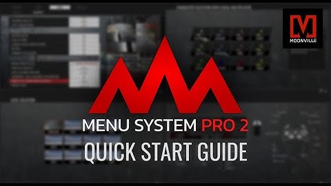 Menu System Pro 2.0 for Unreal Engine 5: Quick Start Guide [OLD]