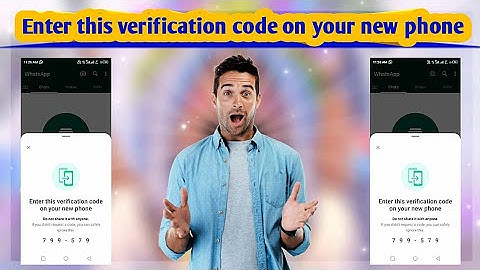 Voer deze verificatiecode in op uw nieuwe telefoon