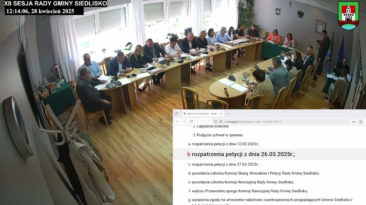 XII Sesja Rady Gminy Siedlisko