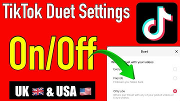 Uk 🇬🇧 Tiktok Duet On Setting || USA 🇺🇸 TikTok duet setting || tik tok duet on setting