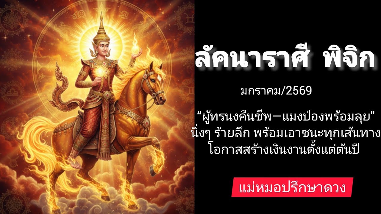 ดูดวงลัคนา ราศีพิจิก มกราคม 2569 โหราศาสตร์ไทย&ไพ่ยิปซี แมงป่องคืนชีพ มาสิ@Consult_destiny