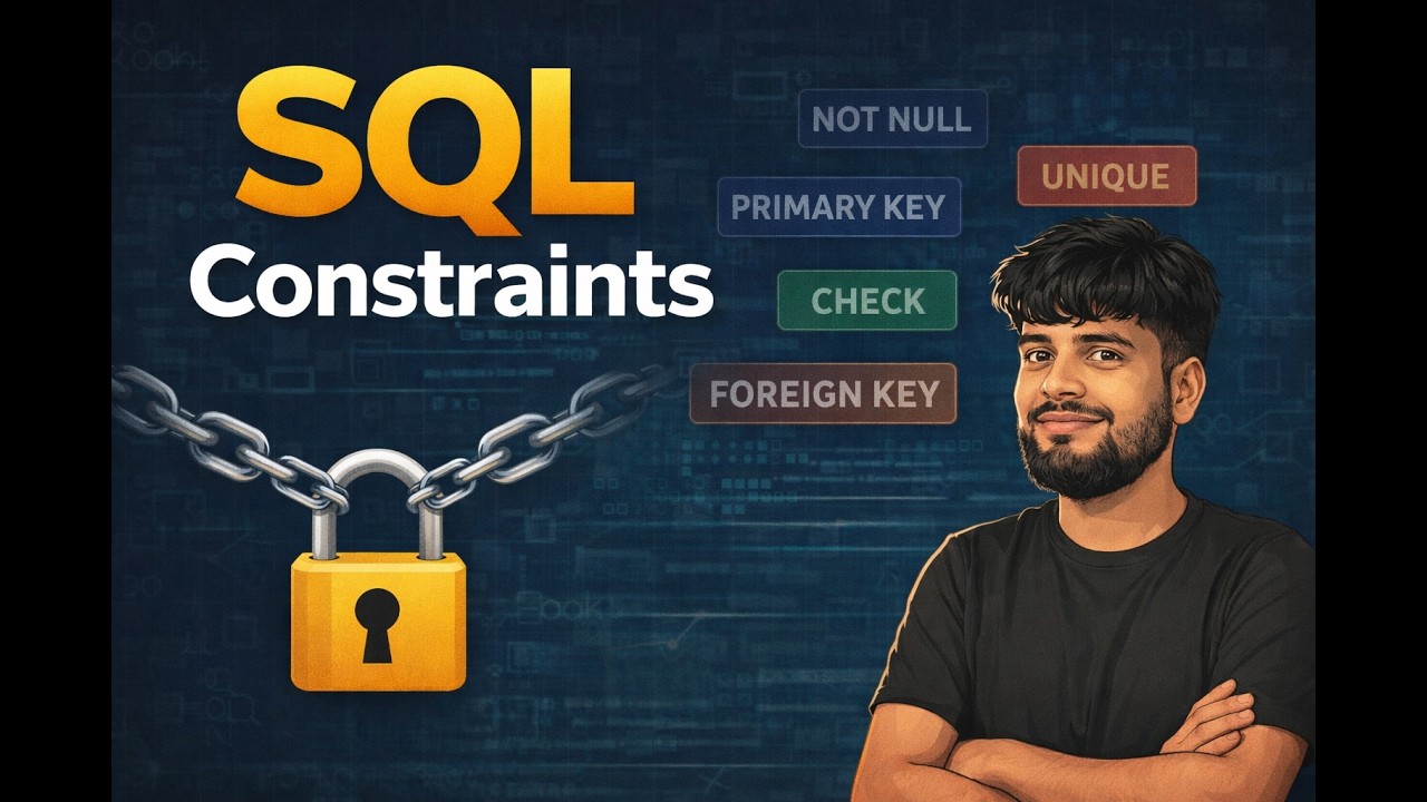 SQL Constraints Explained | Class 3 | SQL for Data Analysis Course ...