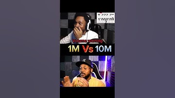 Coryxkenshin reaction to 1M subs and 10M subs comparison #shorts