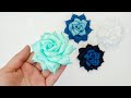 Ribbon rose flower 🌹 Красивая роза канзаши из репсовой ленты 2.5 см