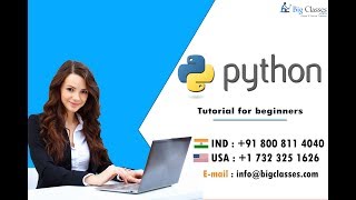 Information Introduction to Python | Tutorial for Beginners | BigClasses Guide