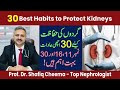 Top 30 habits to protect kidneys by professor shafiq cheema