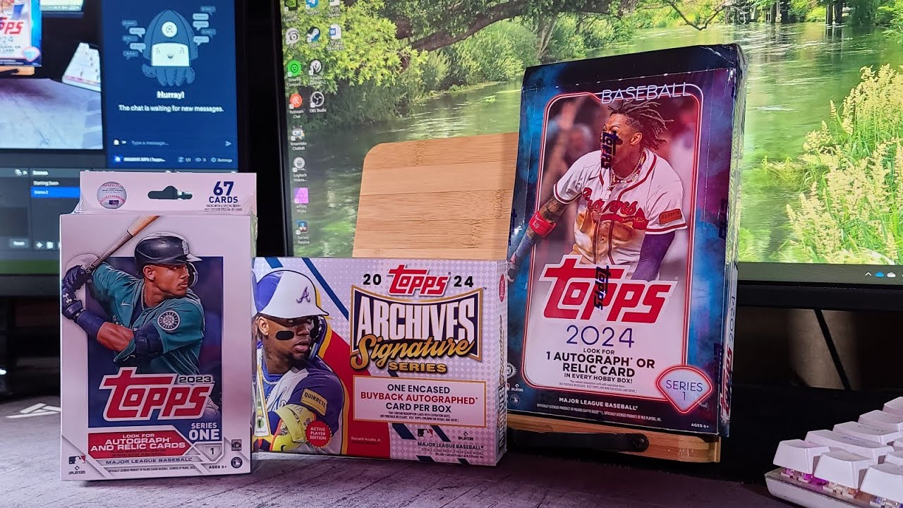 RIPPIN AIN'T EASY | Topps 2024 Hobby Box and 2023 Series 1 Hanger - YouTube