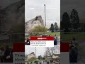 Scottish tower blocks demolished in controlled explosion. #Scotland #BBCNews
