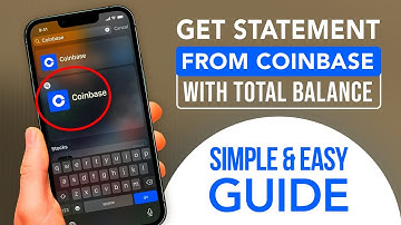 How To Get Statement From Coinbase With Total Balance (SIMPLE & Easy Guide!)