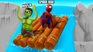 HULK Vs SPIDER MAN In Human Fall Fall !!!