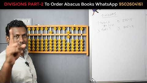 Abacus || Telugu || Basic Division on Abacus (3 digit ÷ 1-digit) explained