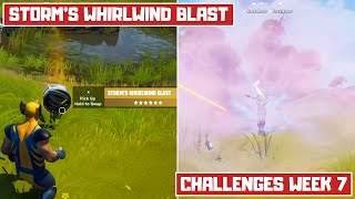 Deal Damage after Knocking an Opponent Back with Storm's Whirlwind Blast! in Fortnite! - Week 7