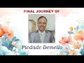 Final journey of piedade demello  st alex church calangute  9th march 2024