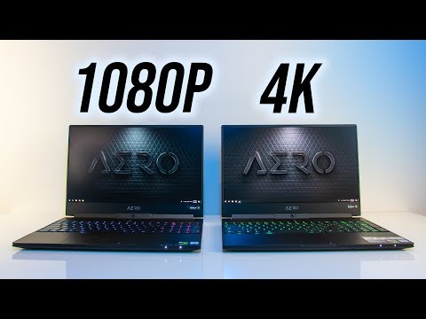 1080p 또는 4K 노트북? Gigabyte Aero 15x 비교