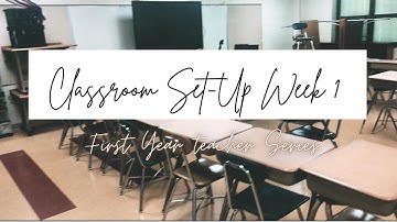 5th grade Classroom Set-Up VLOG | WEEK 1 | First year teacher series