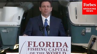 JUST IN: Florida Gov. Ron DeSantis Celebrates Record Fishing Season