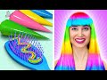 COLORFUL HAIR DYEING HACKS || Beauty And Fabulous Make Up Tips To Look Awesome by 123 GO Like!