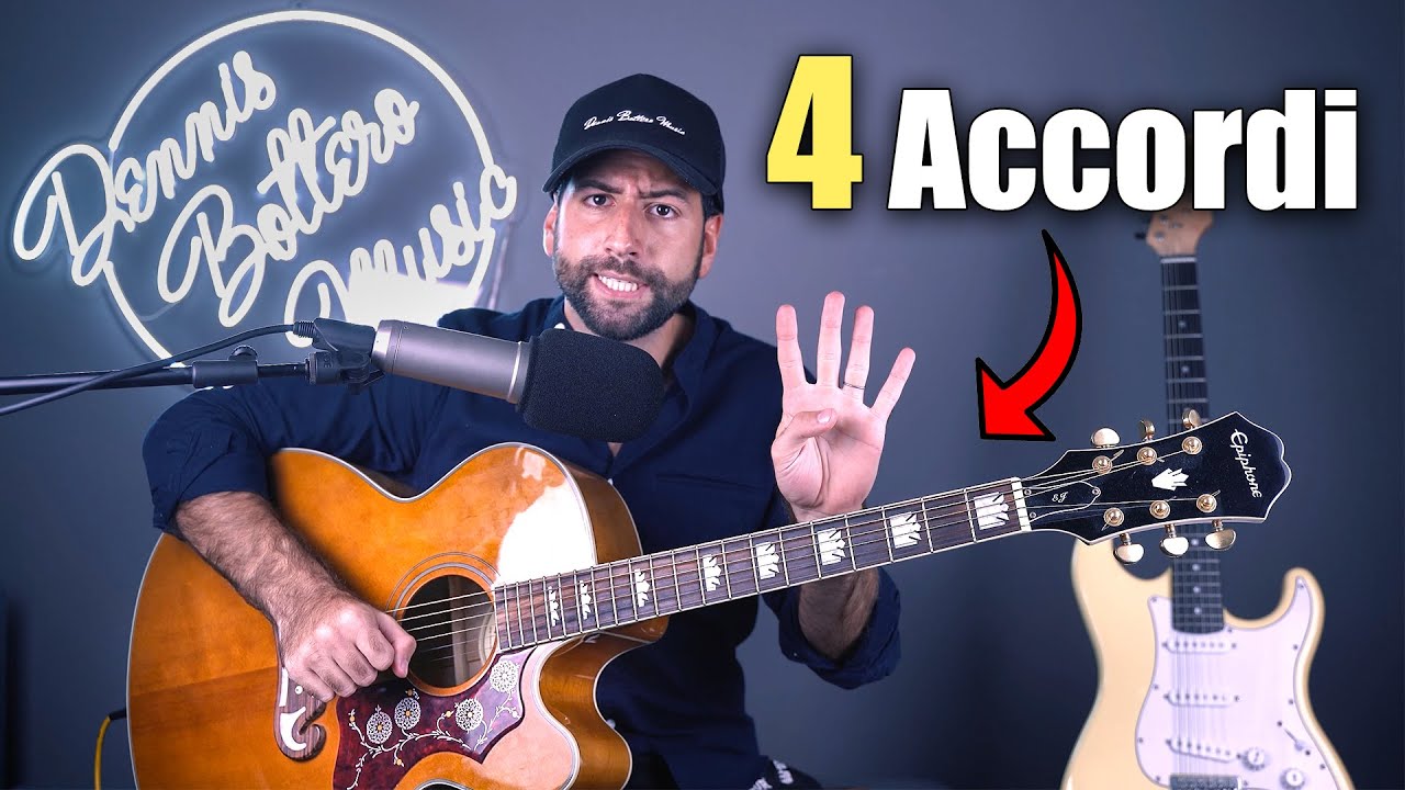 4 Accordi 🎸 7 Canzoni Da Spiaggia Alla Chitarra - YouTube