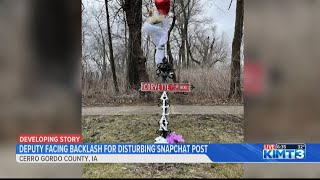 Deputy Facing Backlash For Disturbing Snapchat Post