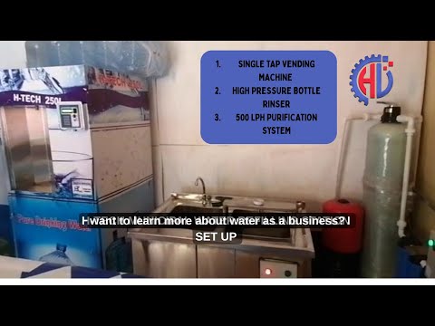 County water refilling station set-up (video)