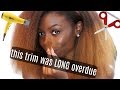 DIY BLOW DRY AND TRIM AT HOME | LET THEM ENDS GO SIS