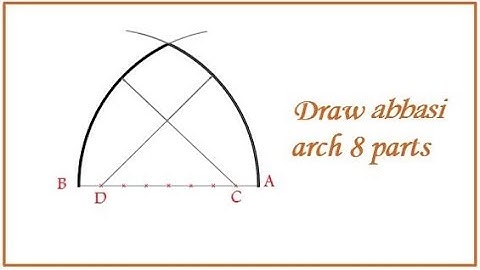 Draw Islamic arches / abbasi arch 8 parts