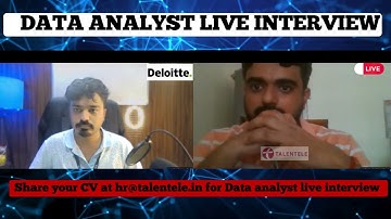Data Analyst Live Mock Interview 2024 | Data Science | Data Analytics | Must Watch !!!