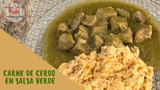 Carne de PUERCO en SALSA VERDE