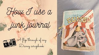 How I use a Little Golden Book Junk Journal/Flip Through/Disney Scrapbook