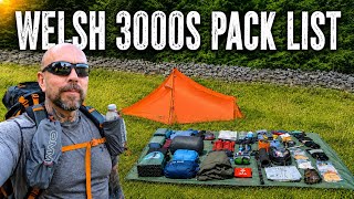 What I'm Packing for a 3-Day Welsh 3000s Recce