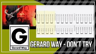Gerard Way - Don't Try Guitar Cover With Tab