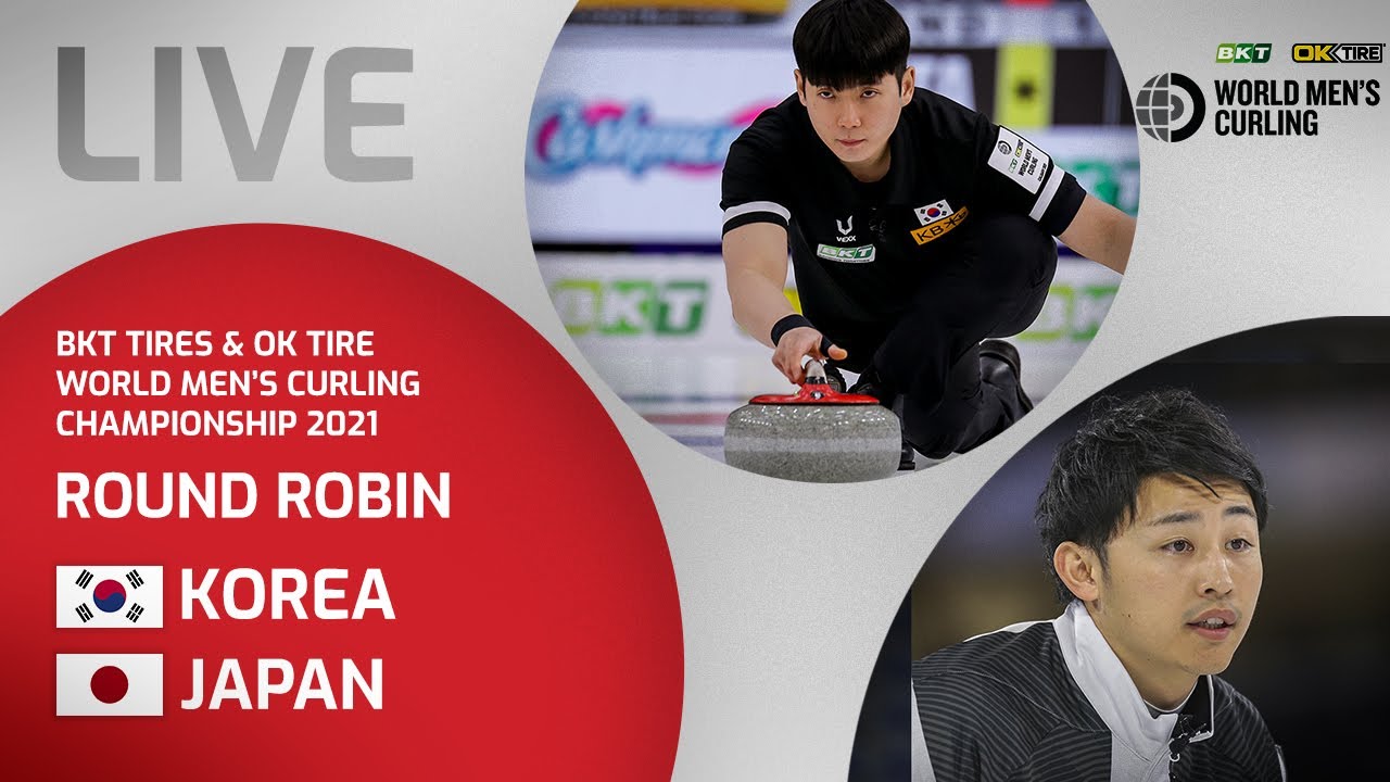 Korea v Japan - Round Robin - World Mens Curling Championship 2021