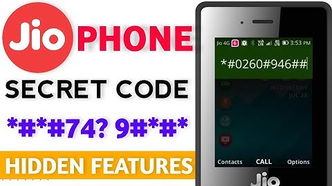 Jio Phone New Secret Codes Hidden Features | Part-3