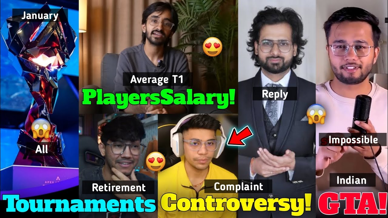 Avarage T1 Esports Players Salaries, Pahadi Retire From Esports, Fozy Ajay Reply UG Ayush,IND GTA,AA