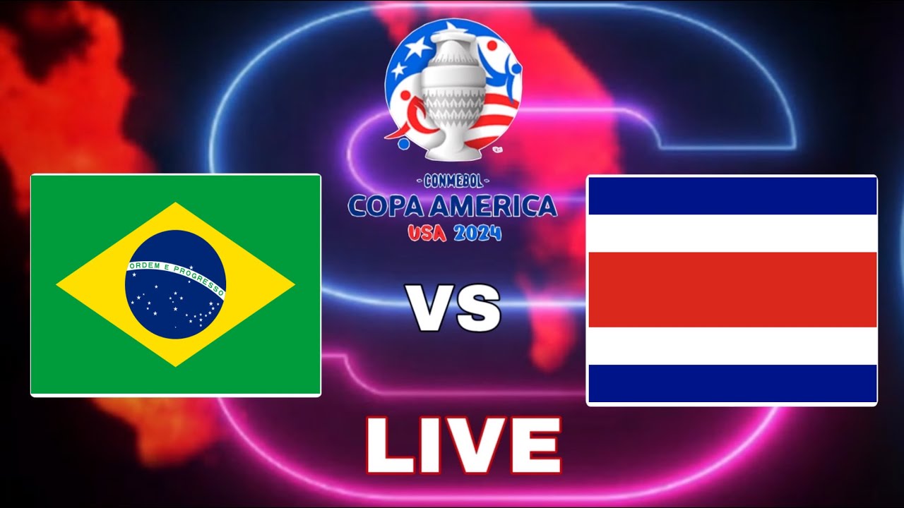 Brazil Vs Costa Rica Copa America 2024 Video Game Simulation YouTube