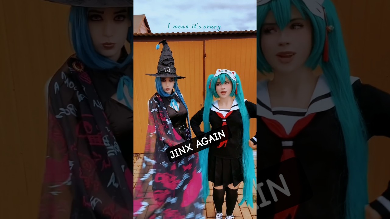 Sandwiches 🥪! | Jinx & Hatsune Miku @nikkihatsunecosplay #cosplay #shorts #jinx #hatsunemiku