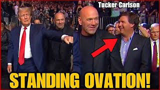 CROWD GOES WILD IN NYC when Trump and Tucker Carlson Walkout at UFC 295 With Kid Rock & Dan Bong!no