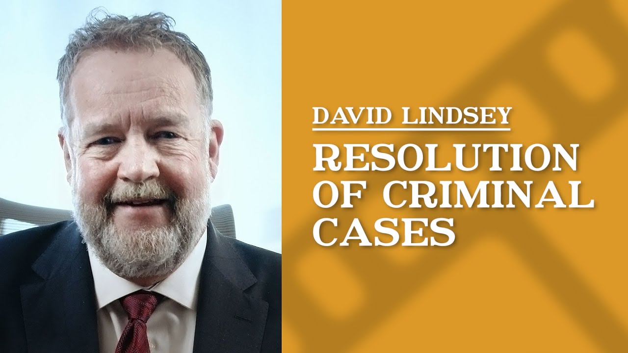 How are most CO criminal cases resolved? David Lindsey YouTube