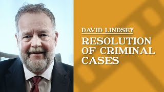 How are most CO criminal cases resolved? | David Lindsey