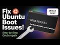 Fix Ubuntu Server Boot Issues FAST | Complete GRUB Repair Tutorial (Step-by-Step)
