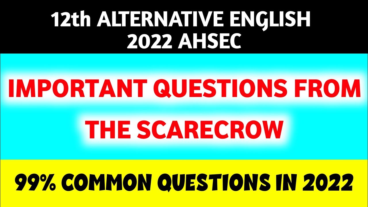 AHSEC Class 12 The Verger Important Questions Answers 2024 Alternative  English  The Treasure Notes