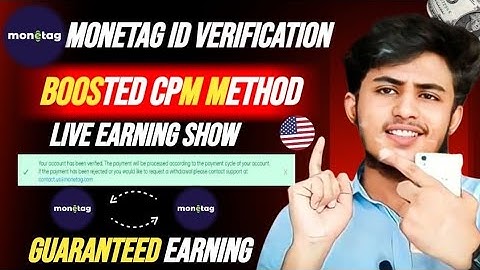 🔥Monetag Withdraw  | Kyc Verification 100% Solve | Identity Verified ! | Ali Subhan