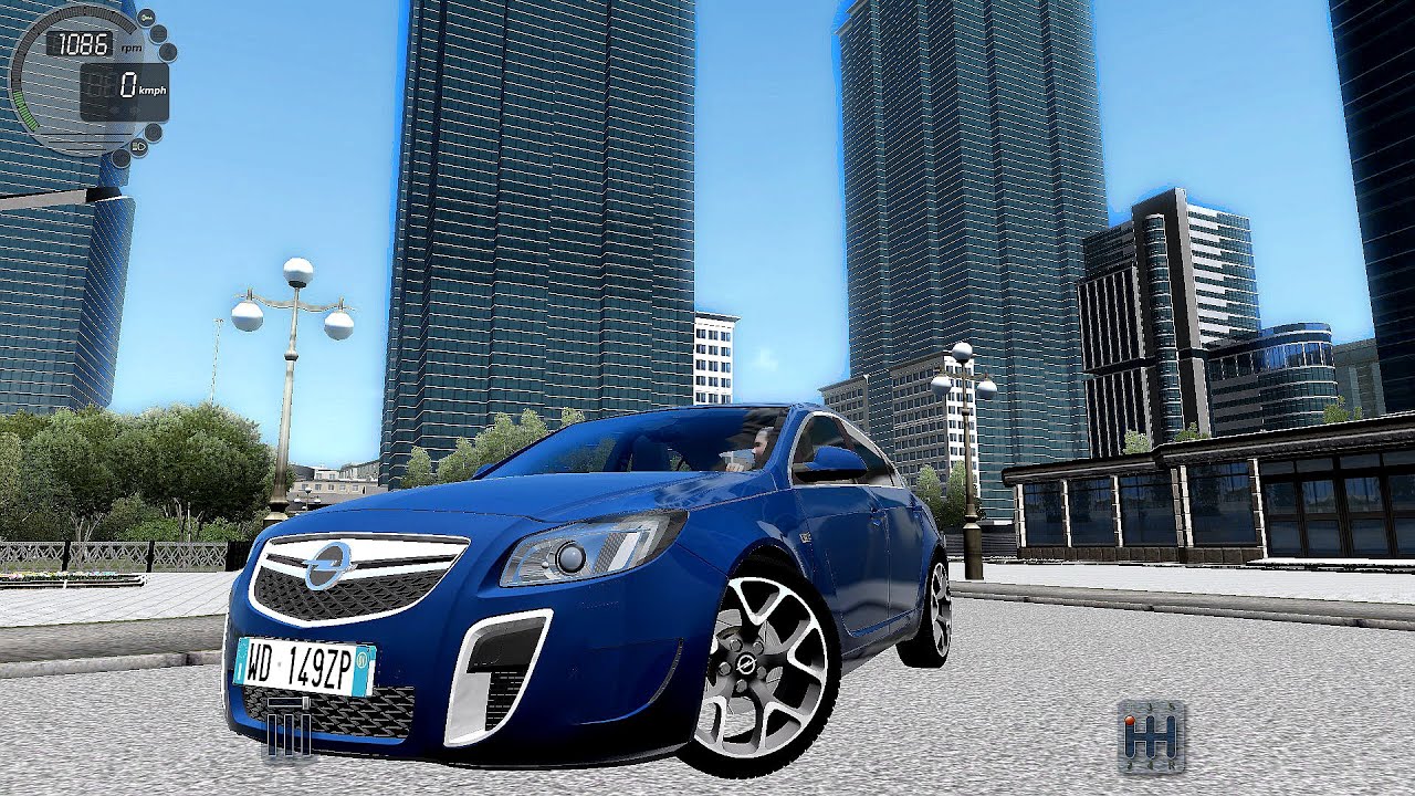 Opel city car driving Opel city car driving