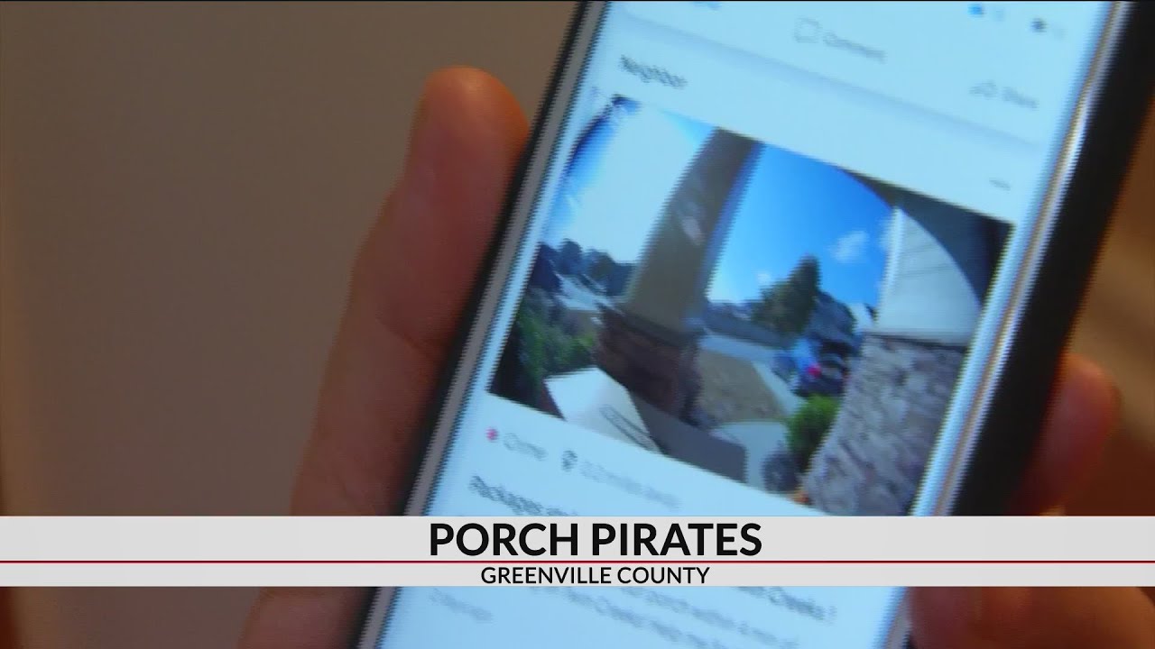 Suspected package thief caught on camera in Greenville County - YouTube