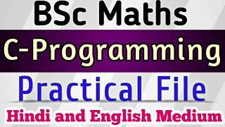 #BSc 3rd year Maths Practical File || For English and Hindi Medium