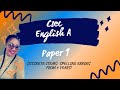 CSEC English A Paper 1/Error Recognition/ Spelling
