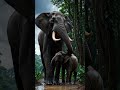 Elephant and it's Baby Elephant #animals #viralaivideos #aivideo #animal #elephant #shorts #animal